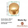 "Bilhah" Brass Cabinet Knob 